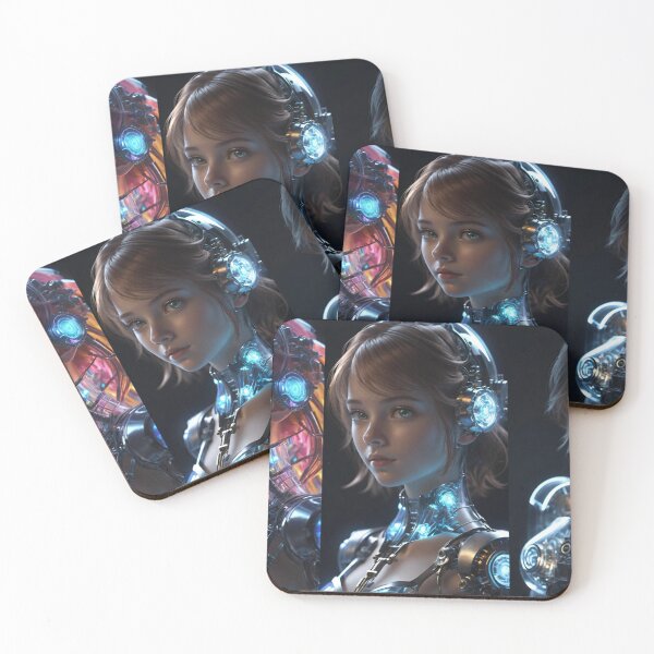 Item preview, A Trio of Female Cyborg Images designed and sold by masabo.