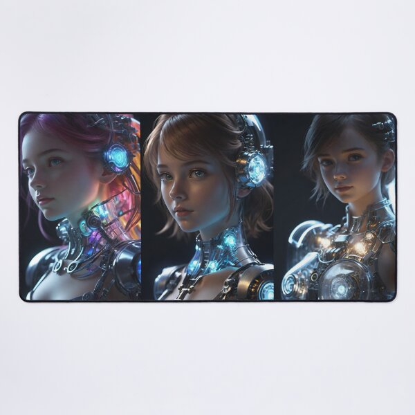 Item preview, A Trio of Female Cyborg Images designed and sold by masabo.