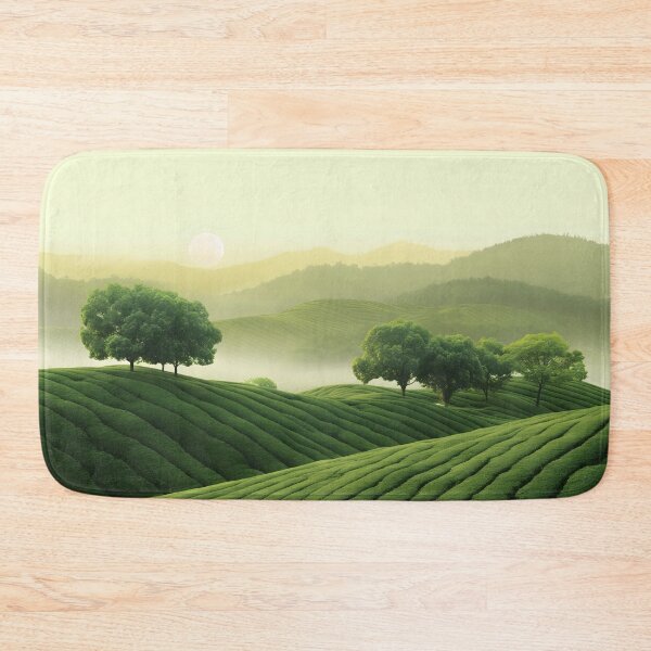 Item preview, Misty Dawn Over Tea Fields designed and sold by unimuse.