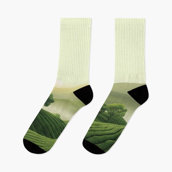 Item preview, Misty Dawn Over Tea Fields designed and sold by unimuse.