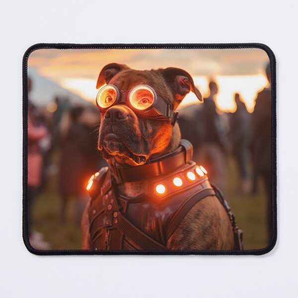Item preview, Rave Pup: Party-Ready Dog with Glowing Goggles & Collar designed and sold by Tincanninja.