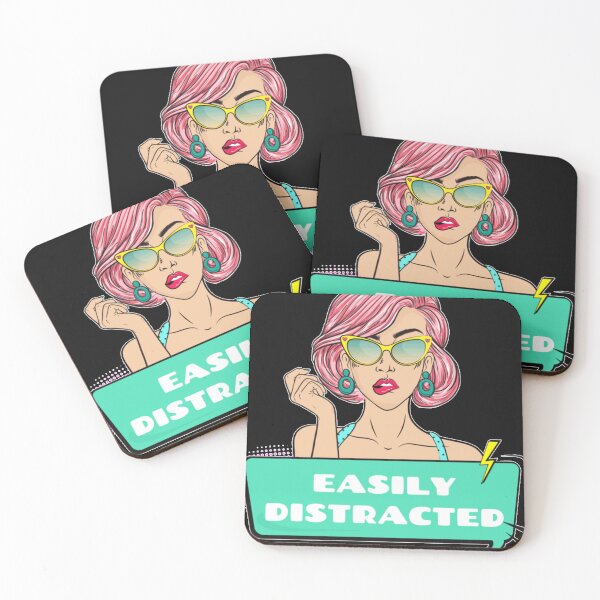 Item preview, Easily Distracted Pop Art Design  1 designed and sold by DollMonahan.
