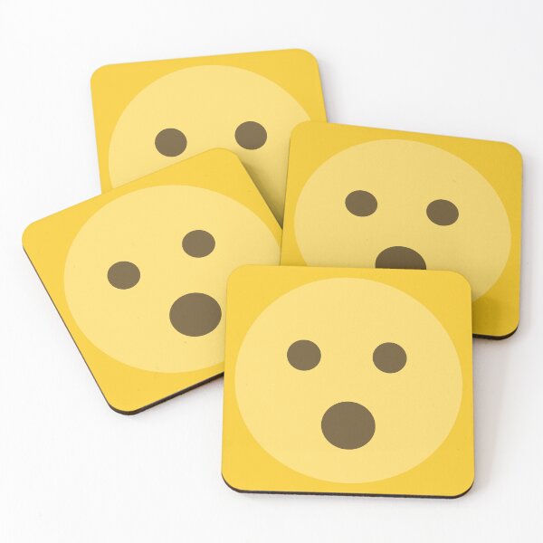 Item preview, Face With Open Mouth Emoji designed and sold by patternsbyposh.
