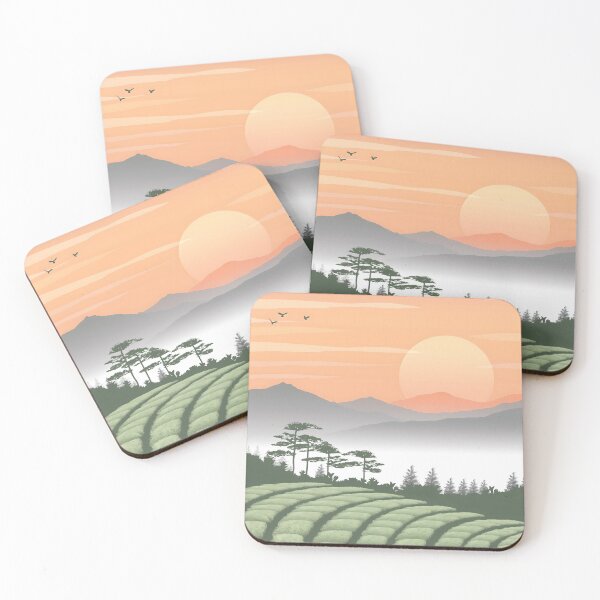 Item preview, Sunrise Over Green Tea Fields designed and sold by unimuse.