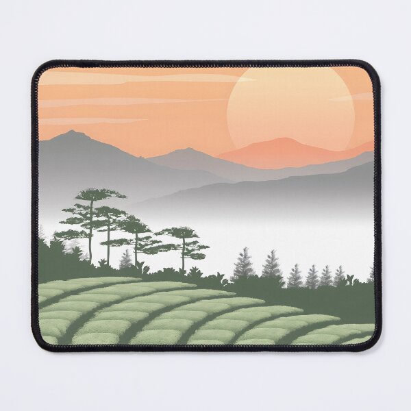 Item preview, Sunrise Over Green Tea Fields designed and sold by unimuse.