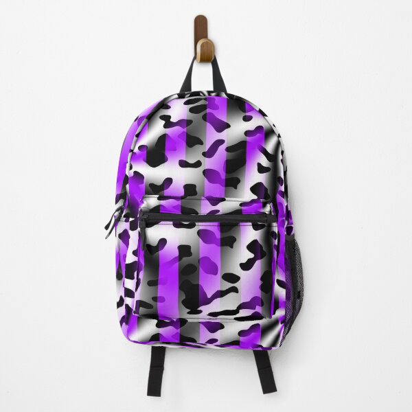 Item preview, Spiral Blend Between Cow Print and Black And Purple Stripes designed and sold by TheRulerofEarth.