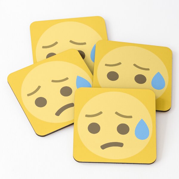 Item preview, Sad But Relieved Emoji designed and sold by patternsbyposh.