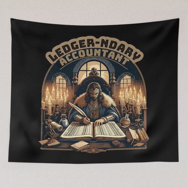 Item preview, Epic Ledger-ndary Accountant - Fantasy Bookkeeping accounting Wizard meme designed and sold by Unitepeople.