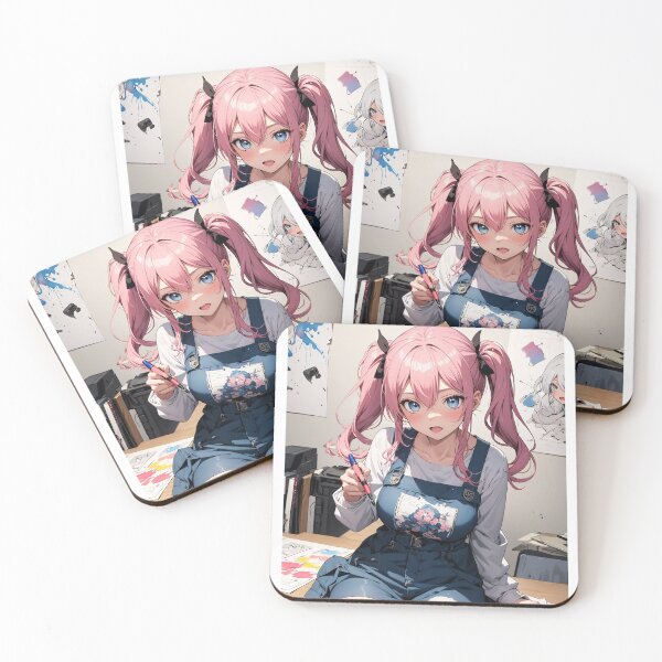 Item preview, Manga Mastermind: Meet the Vibrant Pink-Haired Artist at Work! designed and sold by iloveanimechibi.