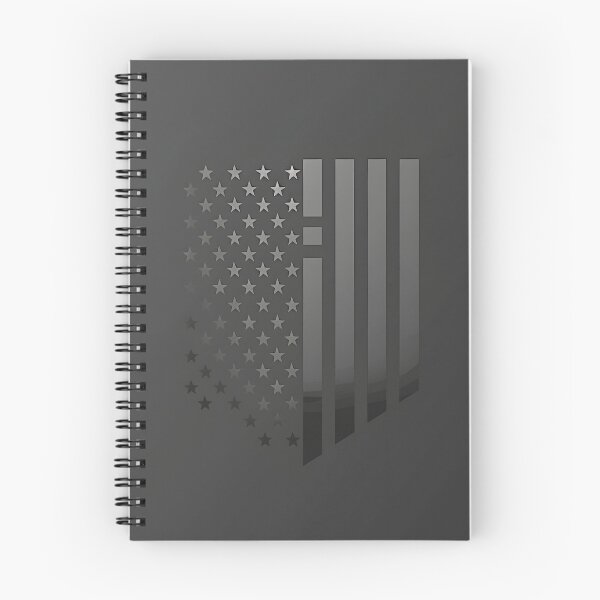 Item preview, bandera americana negra y gris Lámina metálica designed and sold by dcrc.