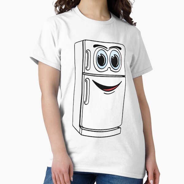 White Refrigerator Cartoon Classic T-Shirt