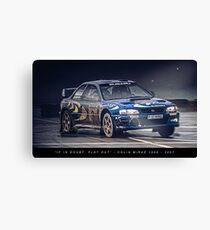 Colin McRae - If in doubt, flat out Canvas Print