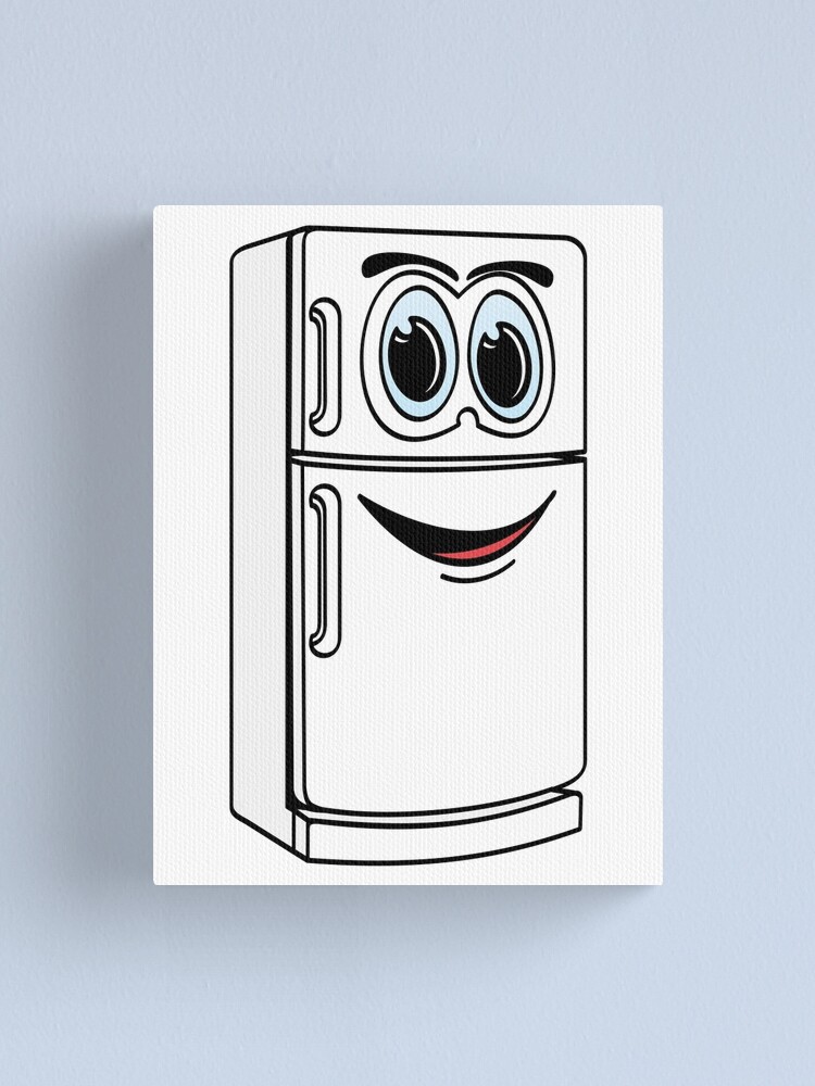 White Refrigerator Cartoon White Refrigerator Cartoon