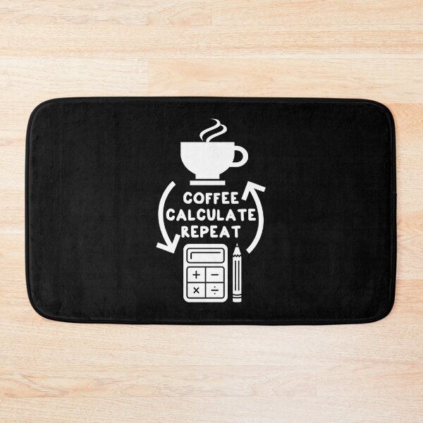 Item preview, Accountant's Daily Mantra - Coffee Calculate Repeat - Minimalistic Design designed and sold by Unitepeople.