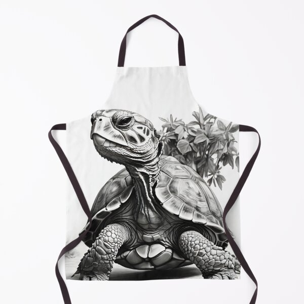 Item preview, Black and White Tortoise Pencil Drawing designed and sold by Pencil-Art.