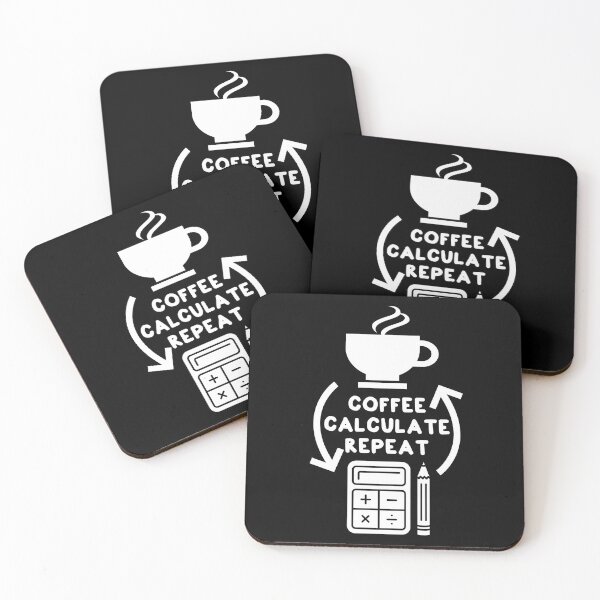 Item preview, Accountant's Daily Mantra - Coffee Calculate Repeat - Minimalistic Design designed and sold by Unitepeople.