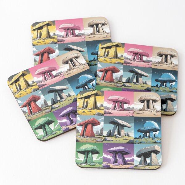 Item preview, Colorful dolmens in cubes designed and sold by Harry Wibier.