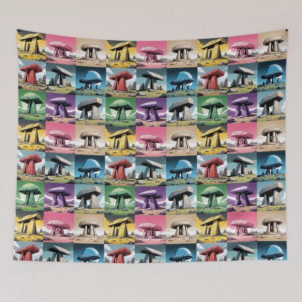 Item preview, Colorful dolmens in cubes designed and sold by Harry Wibier.