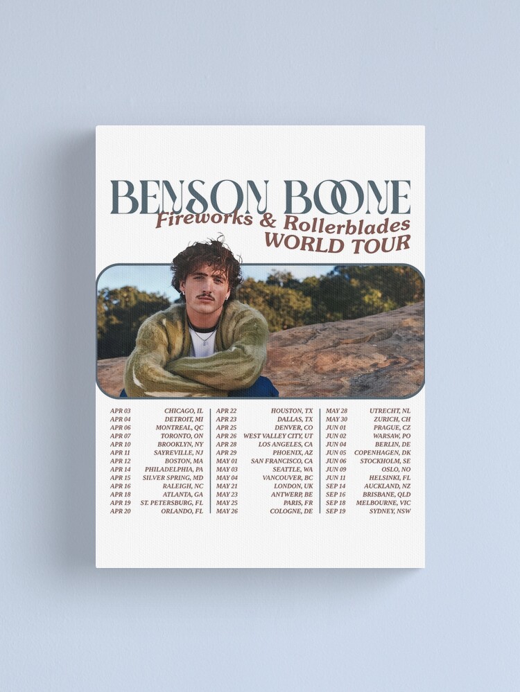 Benson Boone - Fireworks & Rollerblades | Album Cover Poster – Sunny