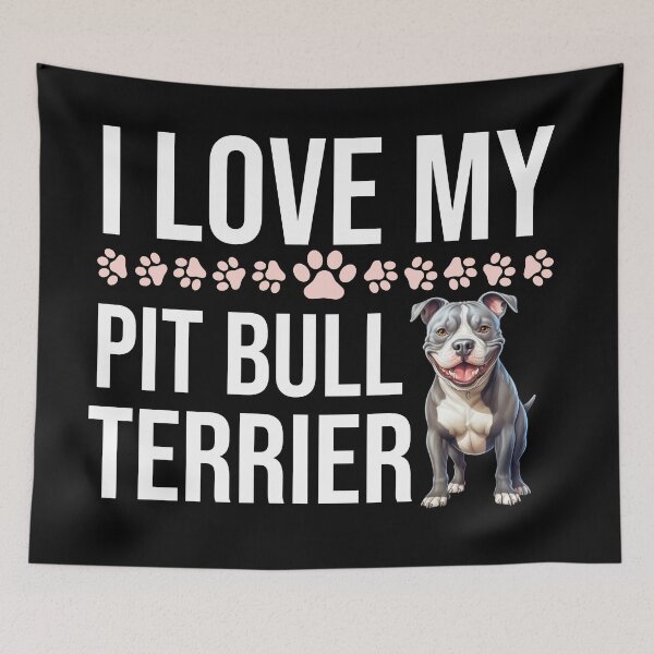 Item preview, I Love My Pit Bull Terrier designed and sold by TheAnimalZ00.