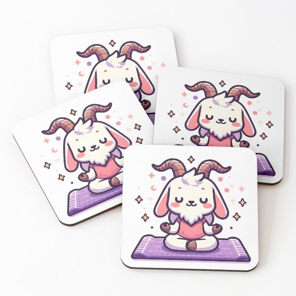 Item preview, Kawaii Goat: A Yoga Mat designed and sold by CanvasCutie.