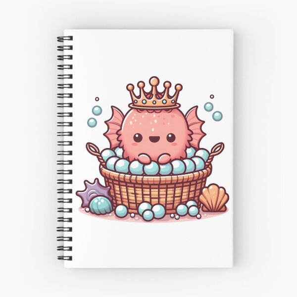Item preview, Kawaii Underwater Basket Weaver With Seashell Crown designed and sold by CanvasCutie.