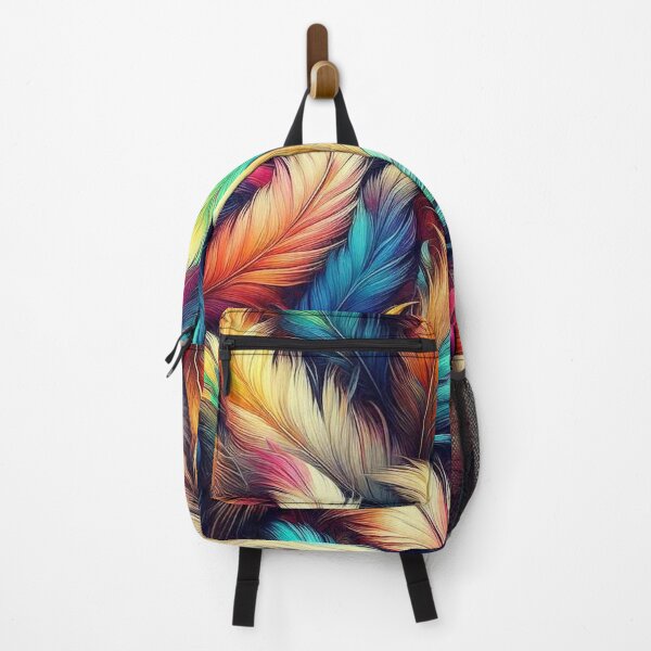 Item preview, Colourful feathers pattern designed and sold by Vkinsify.