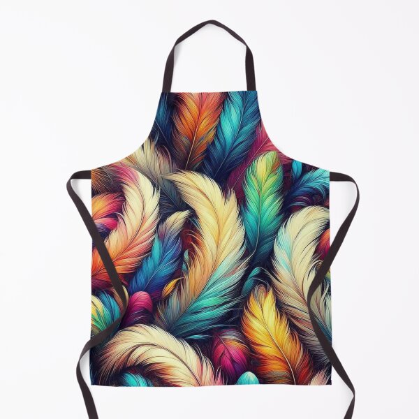 Item preview, Colourful feathers pattern designed and sold by Vkinsify.