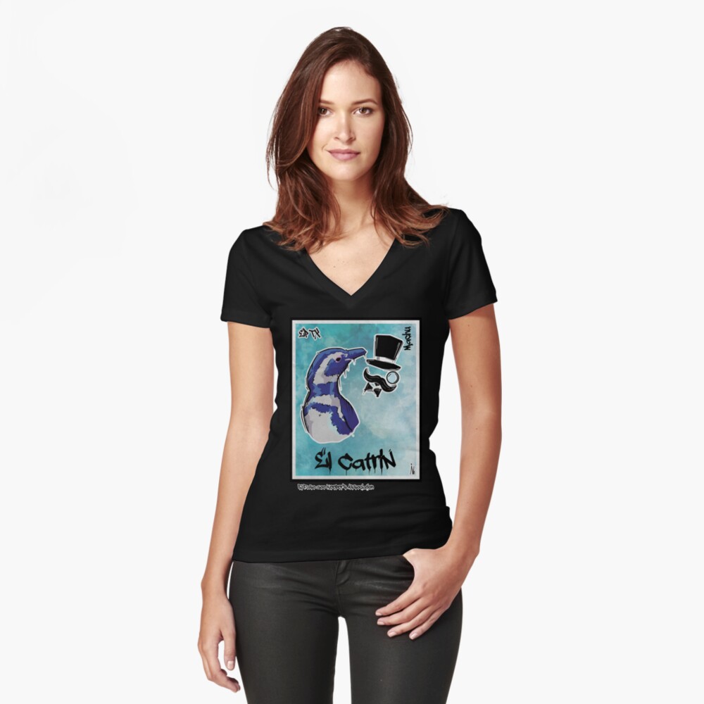 Item preview, Fitted V-Neck T-Shirt designed and sold by EPAAZK.
