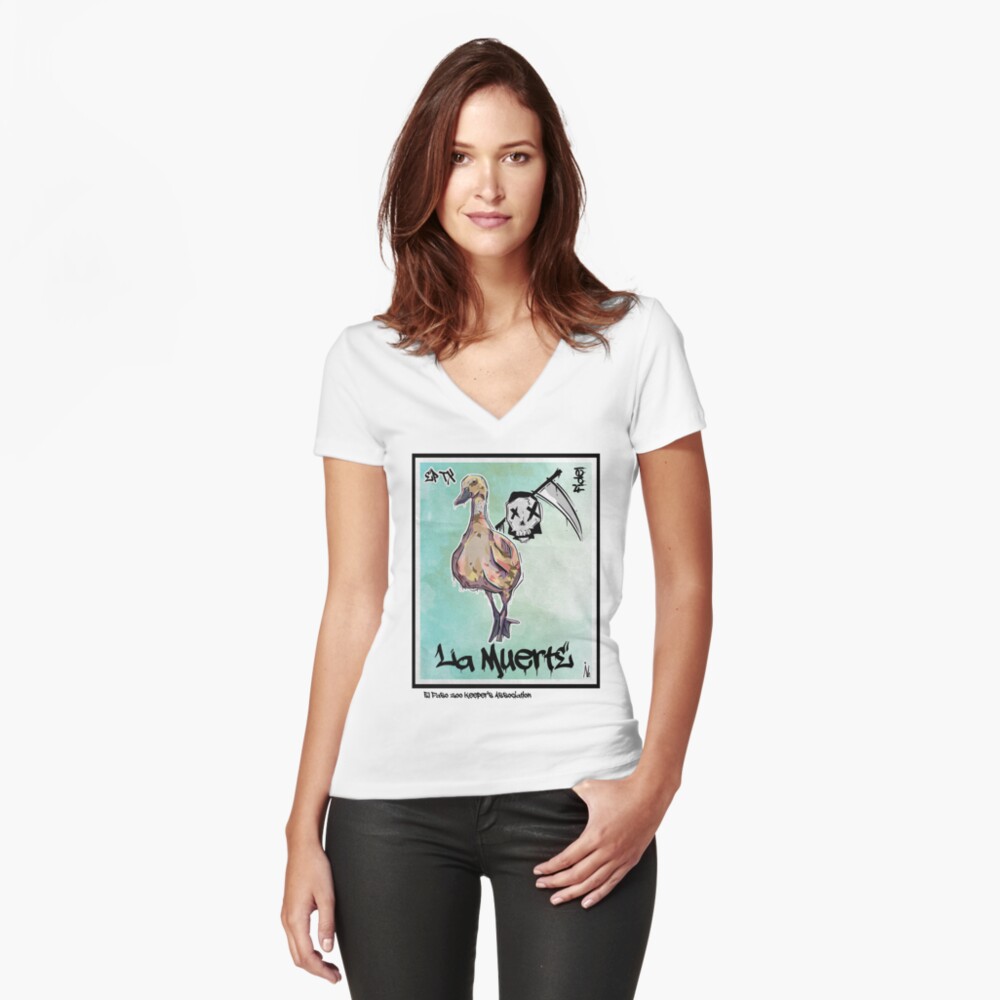 Item preview, Fitted V-Neck T-Shirt designed and sold by EPAAZK.