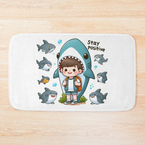 Item preview, Stay Positive Shark designed and sold by WallArtKing.