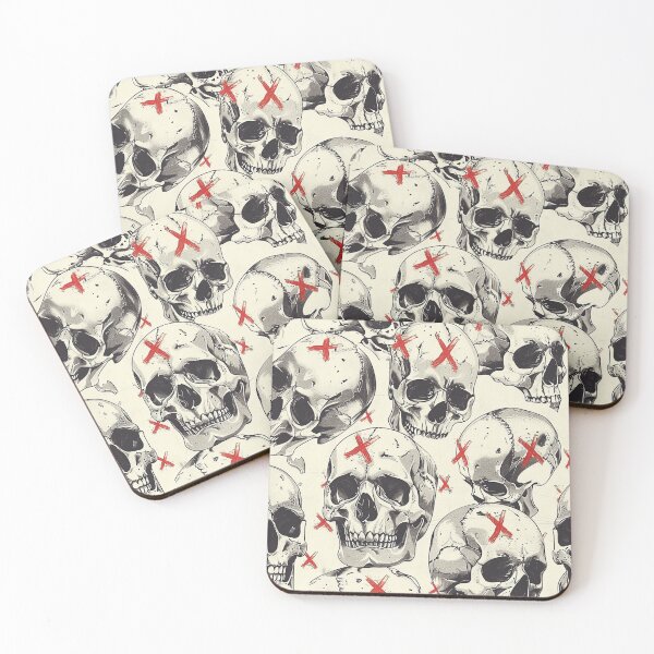 Item preview, Skulls and crosses pattern designed and sold by Vkinsify.