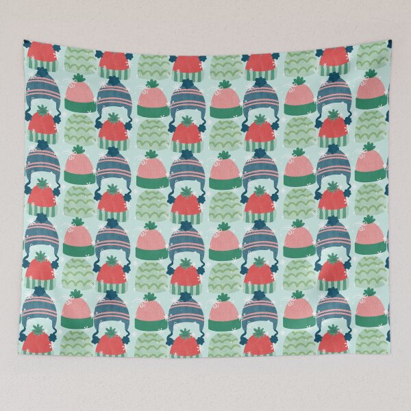 Item preview, Cozy Winter Hats, Mint Green designed and sold by serafineaandd.