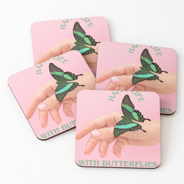 Item preview, happy life with butterflies designed and sold by strongdisgner.