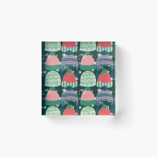Item preview, Cozy Winter Hats, Dark Green designed and sold by serafineaandd.