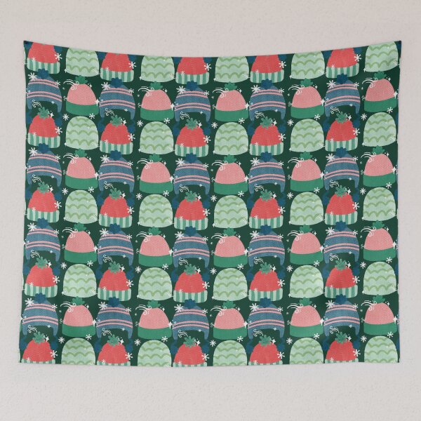 Item preview, Cozy Winter Hats, Dark Green designed and sold by serafineaandd.