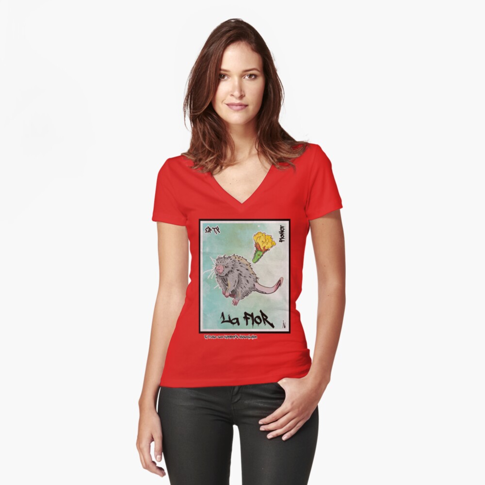 Item preview, Fitted V-Neck T-Shirt designed and sold by EPAAZK.