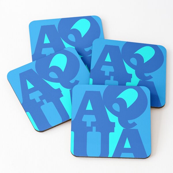 Item preview, Aqua NYC Modern Art Blue designed and sold by Logo-A-GoGo.