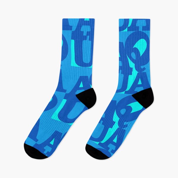 Item preview, Aqua NYC Modern Art Blue designed and sold by Logo-A-GoGo.