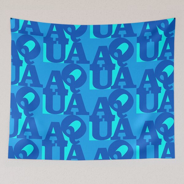 Item preview, Aqua NYC Modern Art Blue designed and sold by Logo-A-GoGo.