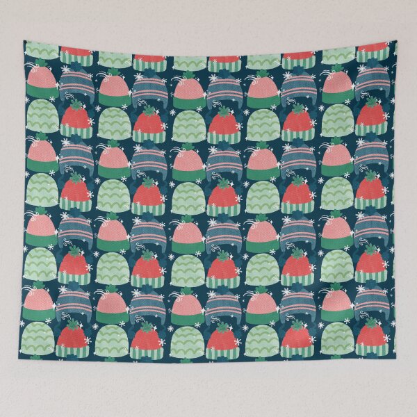 Item preview, Cozy Winter Hats, Navy Blue designed and sold by serafineaandd.