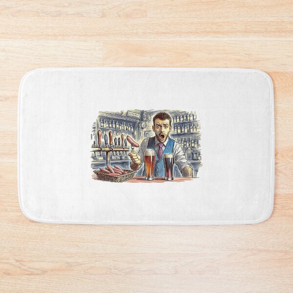 Item preview, Bartender, Barman. Sausage on a Fork. Get Forked designed and sold by Get-Forked.