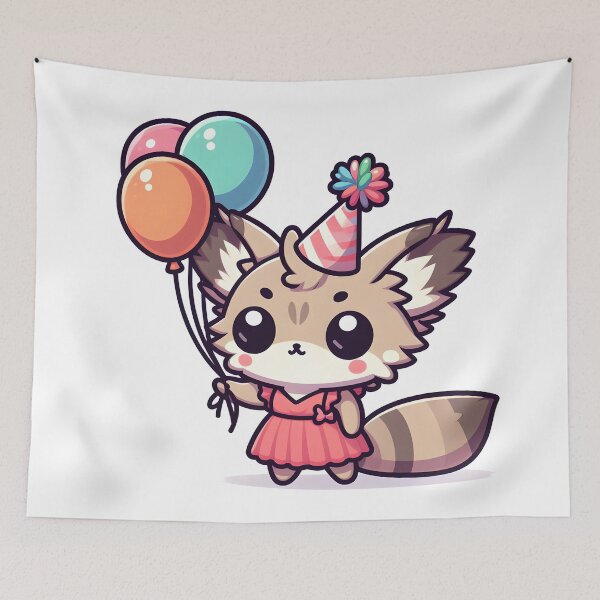 Item preview, Kawaii Xenops With A Party Dress designed and sold by CanvasCutie.