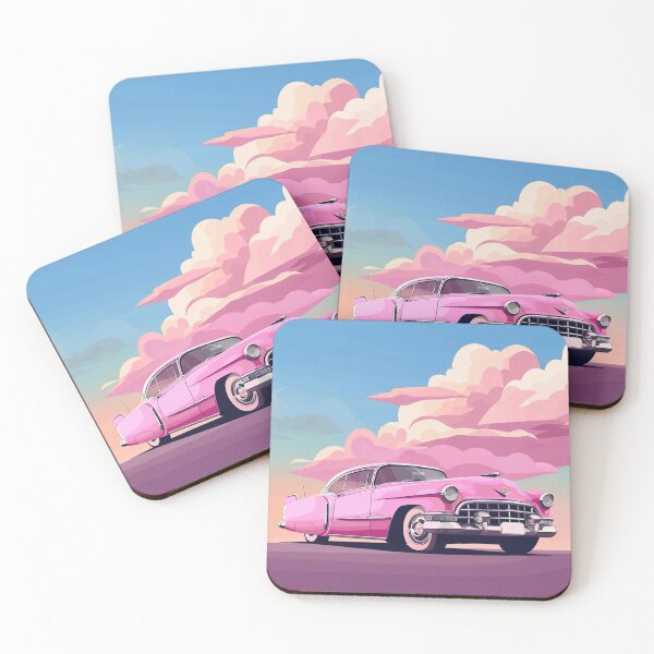 Item preview, Retro Cartoon Pink Cadillac designed and sold by RadzioDesigns.