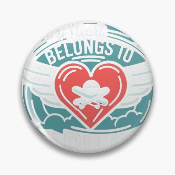 Item preview, My heart belongs to a pilot designed and sold by Bu-uble.