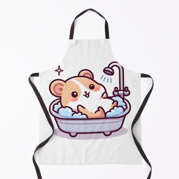 Item preview, Kawaii Hamster With Bathtub designed and sold by CanvasCutie.
