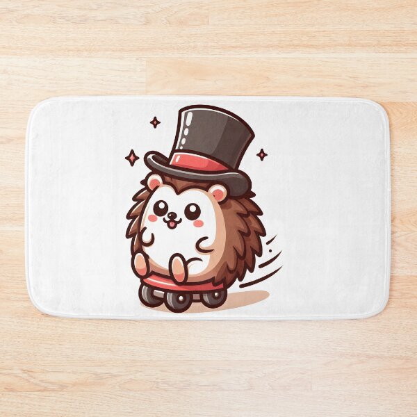 Item preview, Kawaii Hedgehog With Top Hat designed and sold by CanvasCutie.