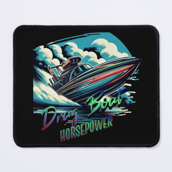 Item preview, Drag Boat Horsepower Racing Watercraft Speed Boat Fast Boat Drag Boat Racing Motor Boat Boating designed and sold by CarantinedChaos.