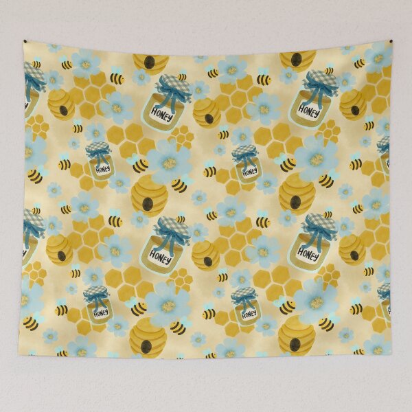 Item preview, Bees and Blooms, Yellow designed and sold by serafineaandd.