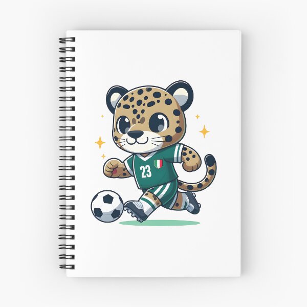 Item preview, Kawaii Jaguar With Soccer Jersey And Cleats Playing Soccer designed and sold by CanvasCutie.